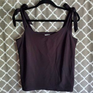 J Crew Factory M Black Tie Strap Tank